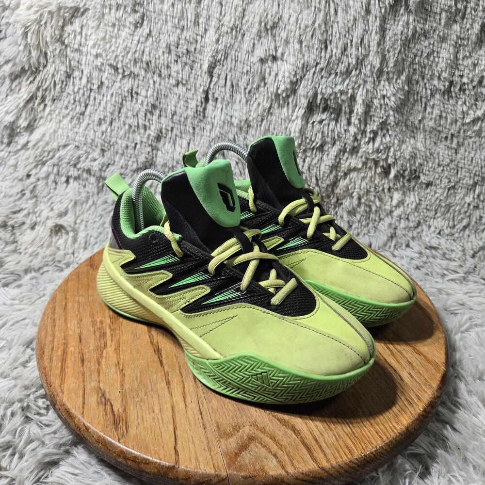 Adidas Dame Low Basketball Shoes Certified 3 Retro Green/Lime Mens Size 5 JI1542